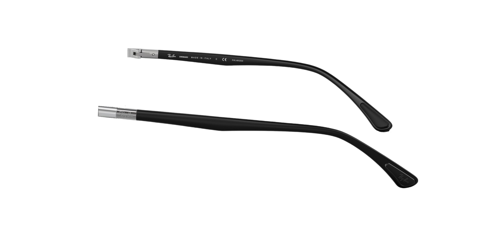 Ray - Ban Aste di ricambio Ray-Ban RB3686 Aste di ricambio Ray - Ban Nero su argento 000040019017 2