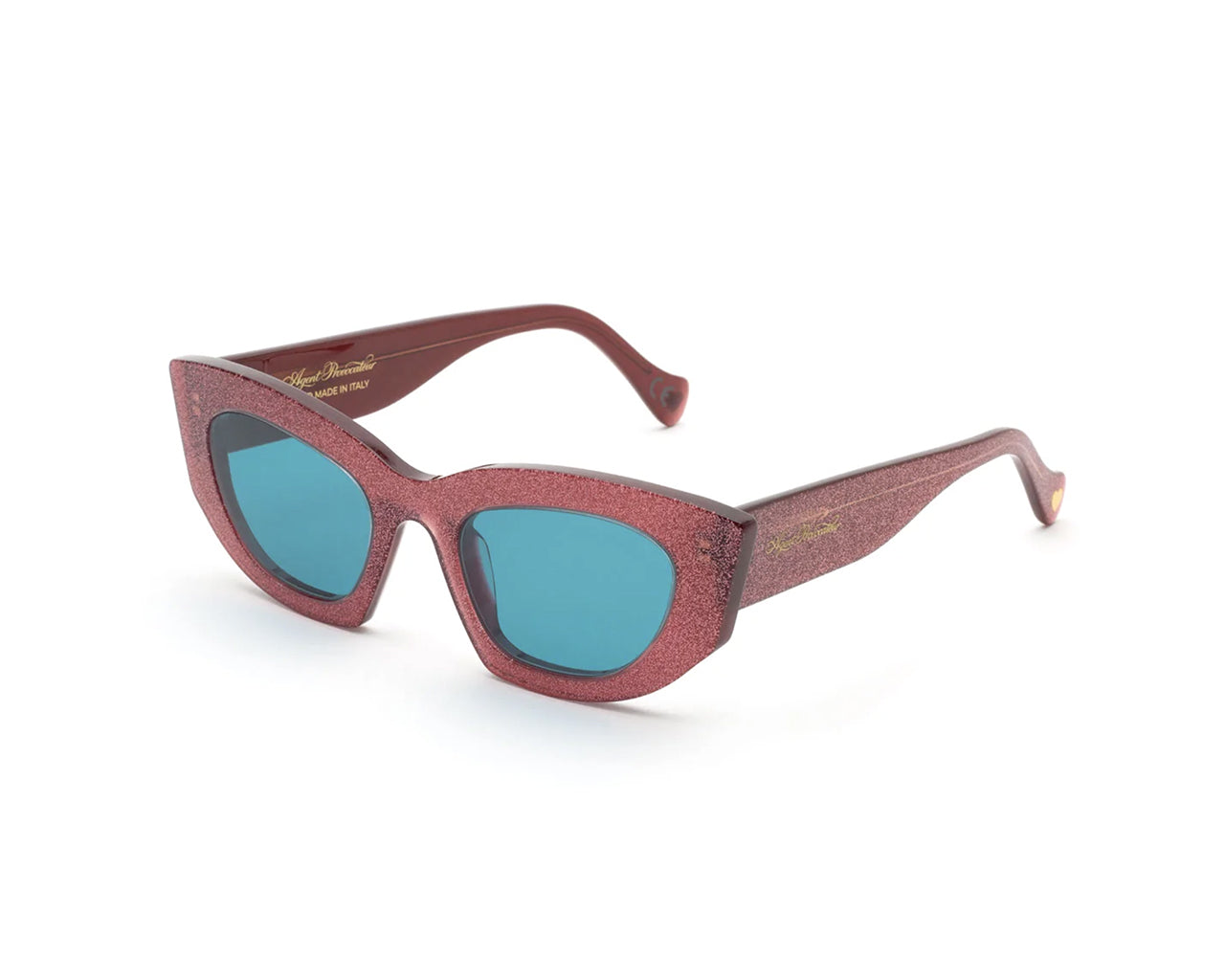 Agent Provocateur E99 Kitti Dark Pink Glitter Occhiali da sole outlet Agent Provocateur 1