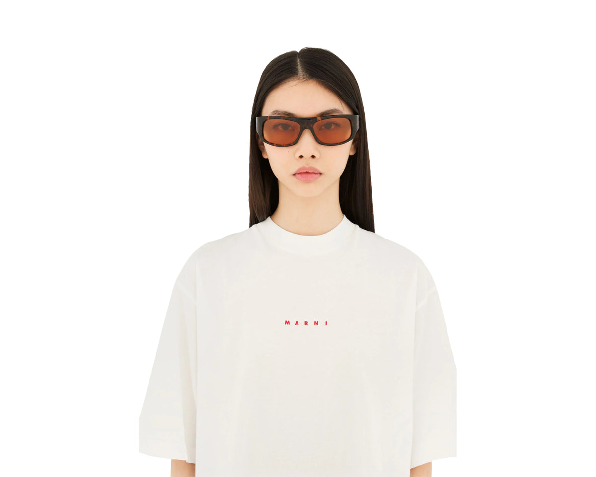 Marni D28 Uailus Burnt Havana Occhiali da sole Marni 4